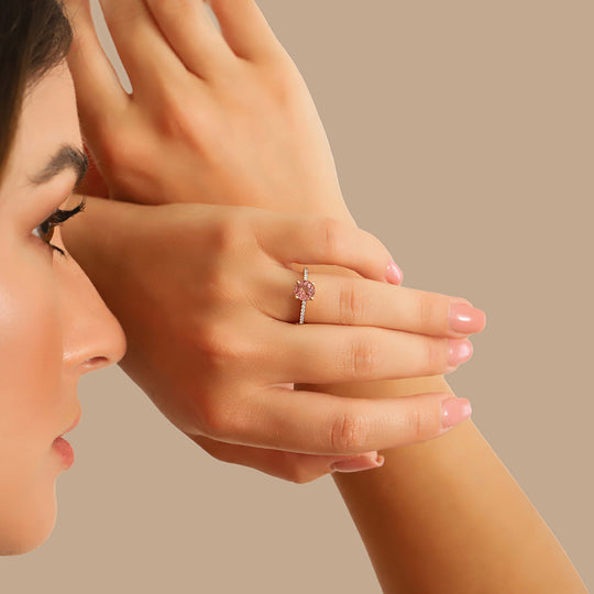 Pink Tourmaline Ring