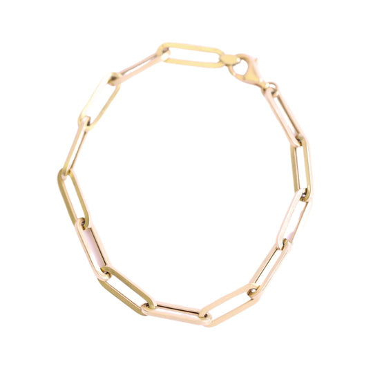 Paperclip Gold Bracelet