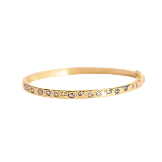 Hexagonal Sapphires Bangle