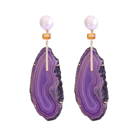 Dazzling Quartz Earrings