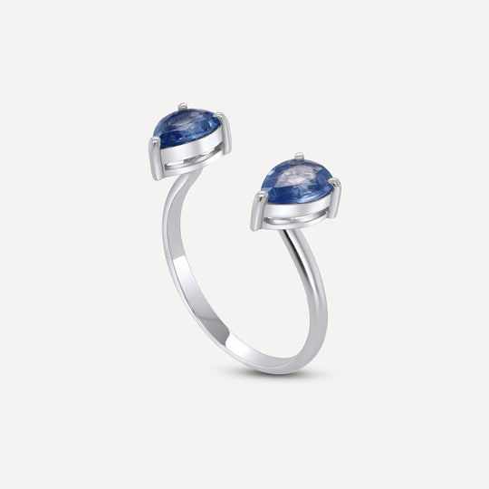 Blue Sapphire Open Ring