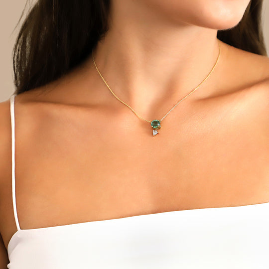 Round Tourmaline Necklace