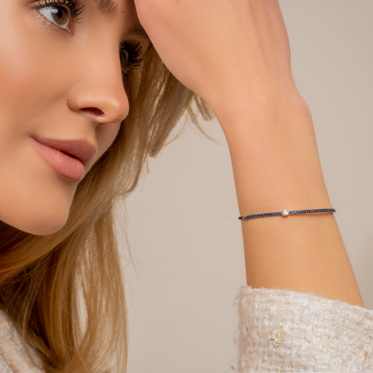 Navy Sapphire Bangle