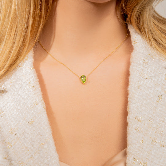 Peridot Drop Pendant