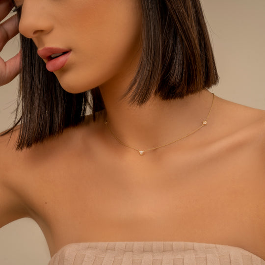 Triangle Bezel Necklace